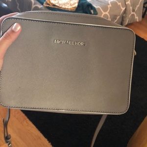 Michael Kors grey cross body bag